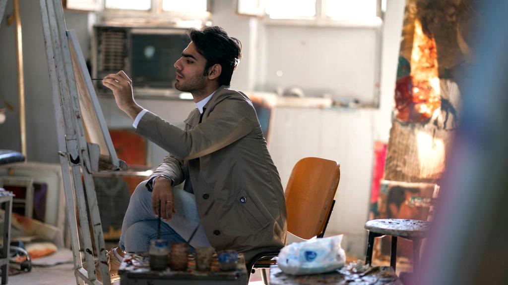 Artist Zephyra Bloom in Studio